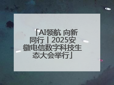 AI领航 向新同行丨2025安徽电信数字科技生态大会举行